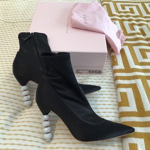 Sophia Webster crystal heel boots